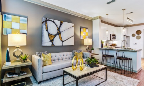 Apartment interior featured in virtual tours at Marketplace Village apartments in Marietta, Georgia
